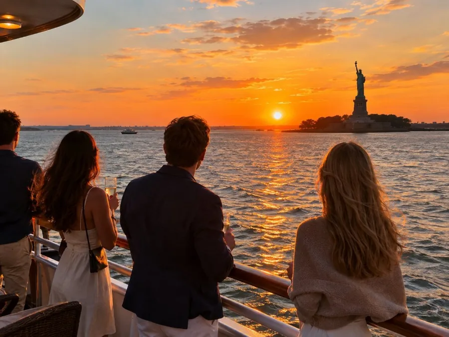 Crucero al atardecer a la Estatua de la Libertad